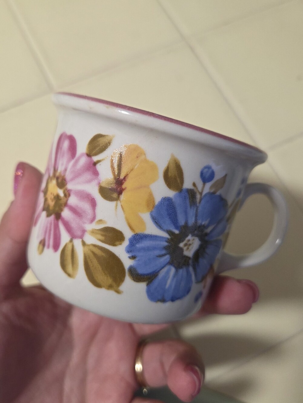 Vintage Flower Mug
